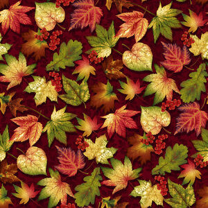 Studio E Autumn Flourish 6335-89 Burgundy