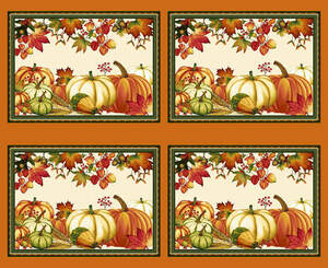 Studio E Autumn Flourish 6339P-35 Pumpkin