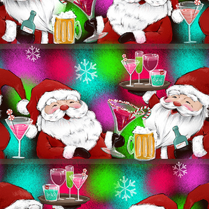 3 Wishes Holiday Spirits 19538-Multi Santa Cheers