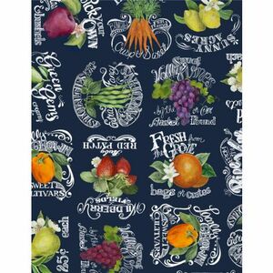 Wilmington Prints Fresh Grove 3044 20514 417 Crate Label A/O Navy