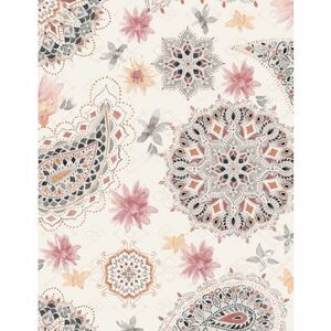 Wilmington Prints Paisley Place 3049 15702 193 Paisley & Mandala Cream