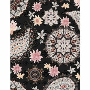 Wilmington Prints Paisley Place 3049 15702 993 Paisley & Mandala Black