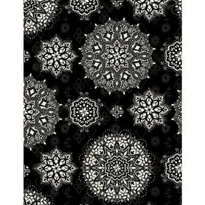 Wilmington Prints Paisley Place 3049 15703 991 Mandalas Black