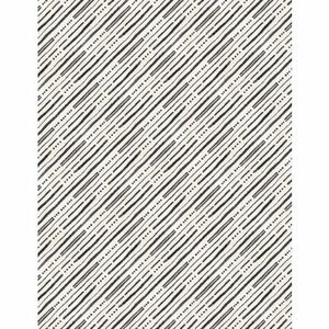 Wilmington Prints Paisley Place 3049 15709 199 Diagonal Stripes Cream/Black