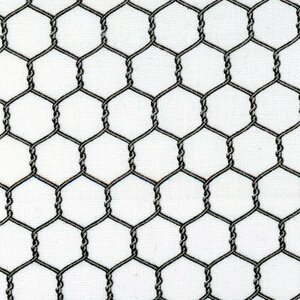 EE Schenck Food Festival ELS355-WHI CHICKEN WIRE ON WHITE