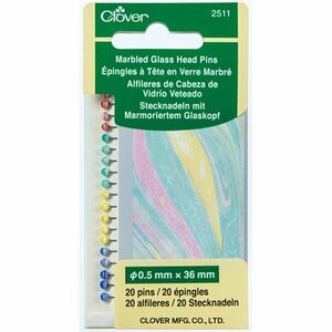 Clover CL2511 Marbled Glass Head Pins