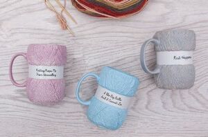 Novelty Knitting Coffee Mug - Choice of 3 Designs