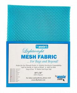 By Annie PBASUP209-PARROTBLUE Lightweight Mesh Fabric 18inx54in Parrot Blue