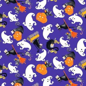 Kimberbell HEG251G-59 TOSSED CATS & GHOSTS