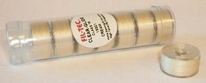 FilTec FT-13321 Prewound Bobbin 5 Class Polyester Cream 8 bobbins x 145yd