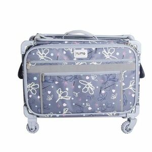 Tutto 2000-DS Daisies Large 23x14x14 Travel Case Luggage Roller Bag on Wheels - Choice of Gray, Pink, Silver