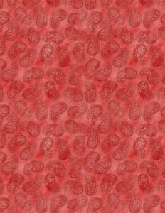 Wilmington Prints Savor the Gnoment  3023 39723 333 Paisley Red