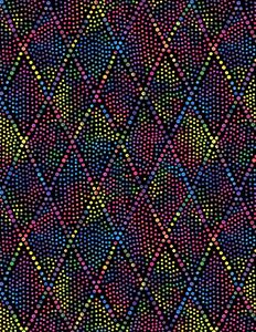 Wilmington Prints Diamond Dots 108" 1054 2088 954 Diamond Dots Black/Multi