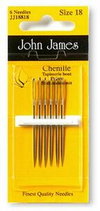 John James 6576-18 Chenille #18 Blister Pack