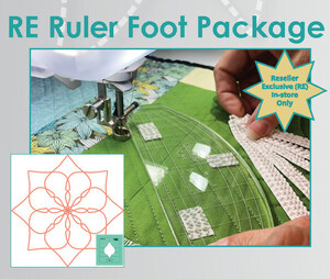 Sew Steady Westalee WF-REPKG Ruler Foot Starter Package +New Bloom Template