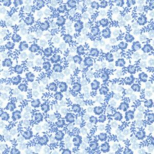 Fabric Finders 2425 Blue Floral Fabric – Challis Fabric