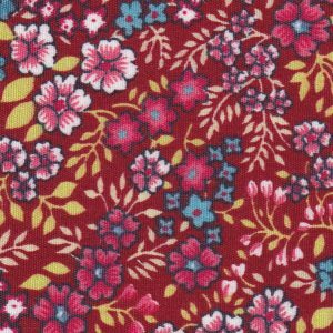 Fabric Finders 2322 Red, Blue and Yellow Floral Fabric