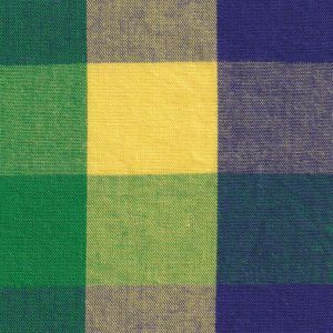 Fabric Finders T118 Mardi Gras Plaid Fabric