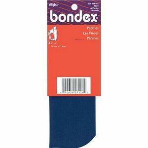 Bondex W008-055 IRON ON PATCHES 5"X7" Navy NOTIONS