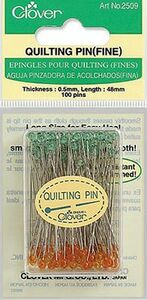 Clover CLQ2509 Clover Quilting Pins Fine 100ct