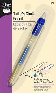 Dritz D678 Tailors Chalk Pencil blue, yellow