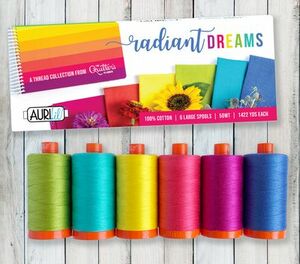 Aurifil, TQP50RD6, The Quilter's, Planner, Radiant, Dreams, Thread, Set