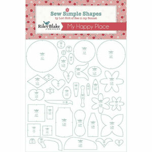 Riley Blake Stitch ST-22051 My Happy Place Sew Simple Shapes Template