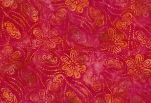 Wilmington Prints Prismatic 1400 22233 338 Floating Flowers Red/Orange