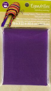 Dritz ESP50029 Espadrille Lining Fabric Purple