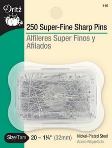 Dritz D110A Super Fine Sharp Pins sz20