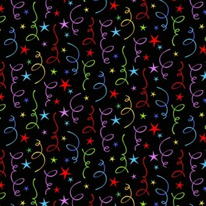 EE Schenck PARTY TIME! SEF6643-97 STARS AND STREAMERS - MULTI