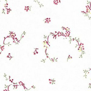 Fabric Finders 2466 Tiny Red Garland Fabric