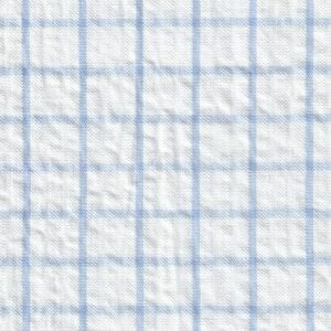 Fabric Finders 115 Seersucker Check Fabric – Blue