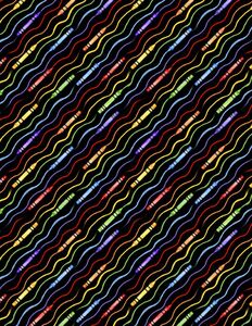 Wilmington Prints School is Cool 1665 33877 975 Diagonal Stripe Black