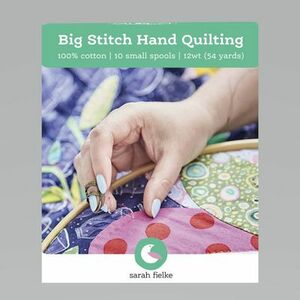 Aurifil SF12BSHQ10 Big Stitch Hand Quilting Thread Set by Sarah Fielke