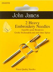 John James 6645 Heavy Embroidery 2ct Blister Pack