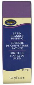Wrights W794-064 Satin Blanket Binding Purple
