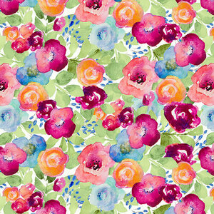 Blank Quilting Love is in the Air 1684-22 Pink Large Floral