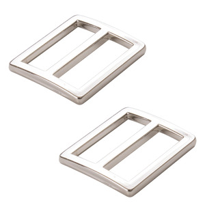 ByAnnie HAR1SLNTWO Slider Widemouth 1in Nickel 2pcs