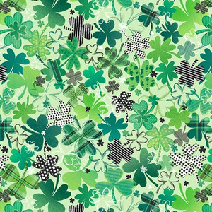 Blank Quilting Shamrocked! 2497 60 Lt. Green