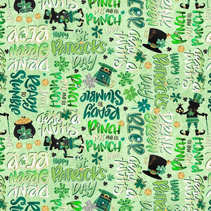 Blank Quilting Shamrocked! 2494 60 Lt. Green