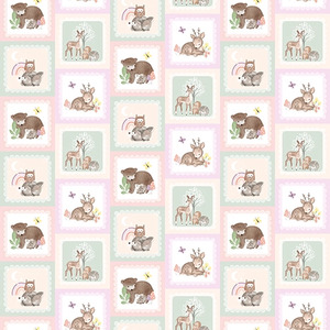 Studio E Woodland Wander 20232 Multi Pink