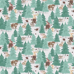 Studio E Woodland Wander 20237 Lt Gray Blue