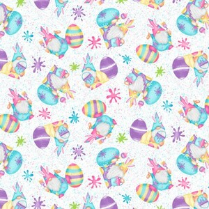 Henry Glass Hoppy Easter Gnomies HEG560-25 Paint Splatter Gnomes And Eggs