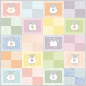 EE Schenck Little Lambies Woolies Flannel KIT-MASLILF Sweet Lambies Quilt Kit