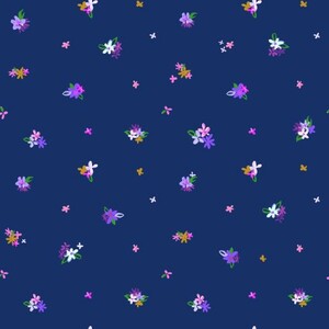 EE Schenck Garden Gems CLTY-3633-53 Petite Petals Navy Blue