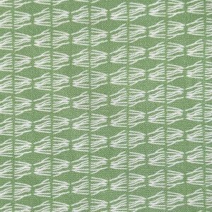 Fabric Finders 2457 Green and White Pattern Fabric