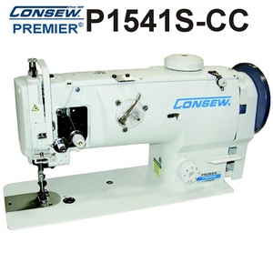 Consew P1541S Walking Foot Lockstitch Machine, Triple Drop Feed, Needle Feed, Walking Foot, Stand, Servo Motor, Mbobbin/Winder, Safety Clutch,5/8"Lift