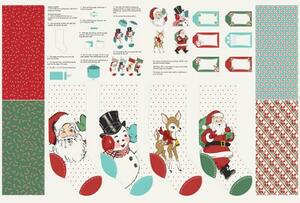 Moda Jolly Panel White Santa 31187 11