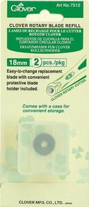 Clover CL7512A 18mm Replacemnt Blade 2pk